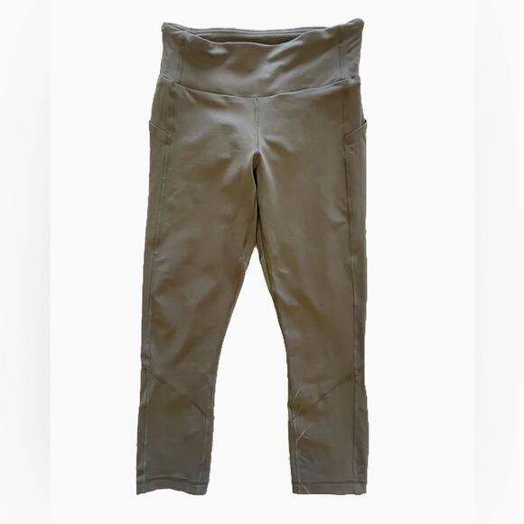 Lululemon Pace Rival Crop *22"Dark Olive Size 4 - Picture 1 of 10